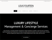Tablet Screenshot of louisfourteen.com